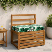 Zitkussen 70x40x10 cm bladpatroon polyester