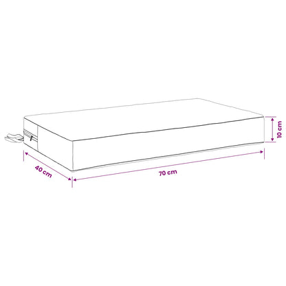 Zitkussen SOEST 100% Polyester Bladpatroon 70 x 40 x 10 cm