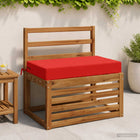 Zitkussen rood 70x40x10 cm polyester