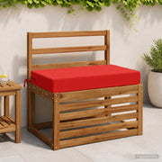 Zitkussen rood 70x40x10 cm polyester