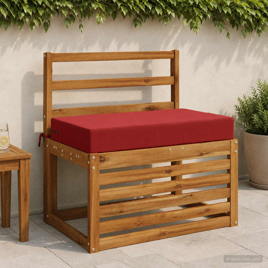 Zitkussen SOEST 100% Polyester Wijnrood 70 x 40 x 10 cm