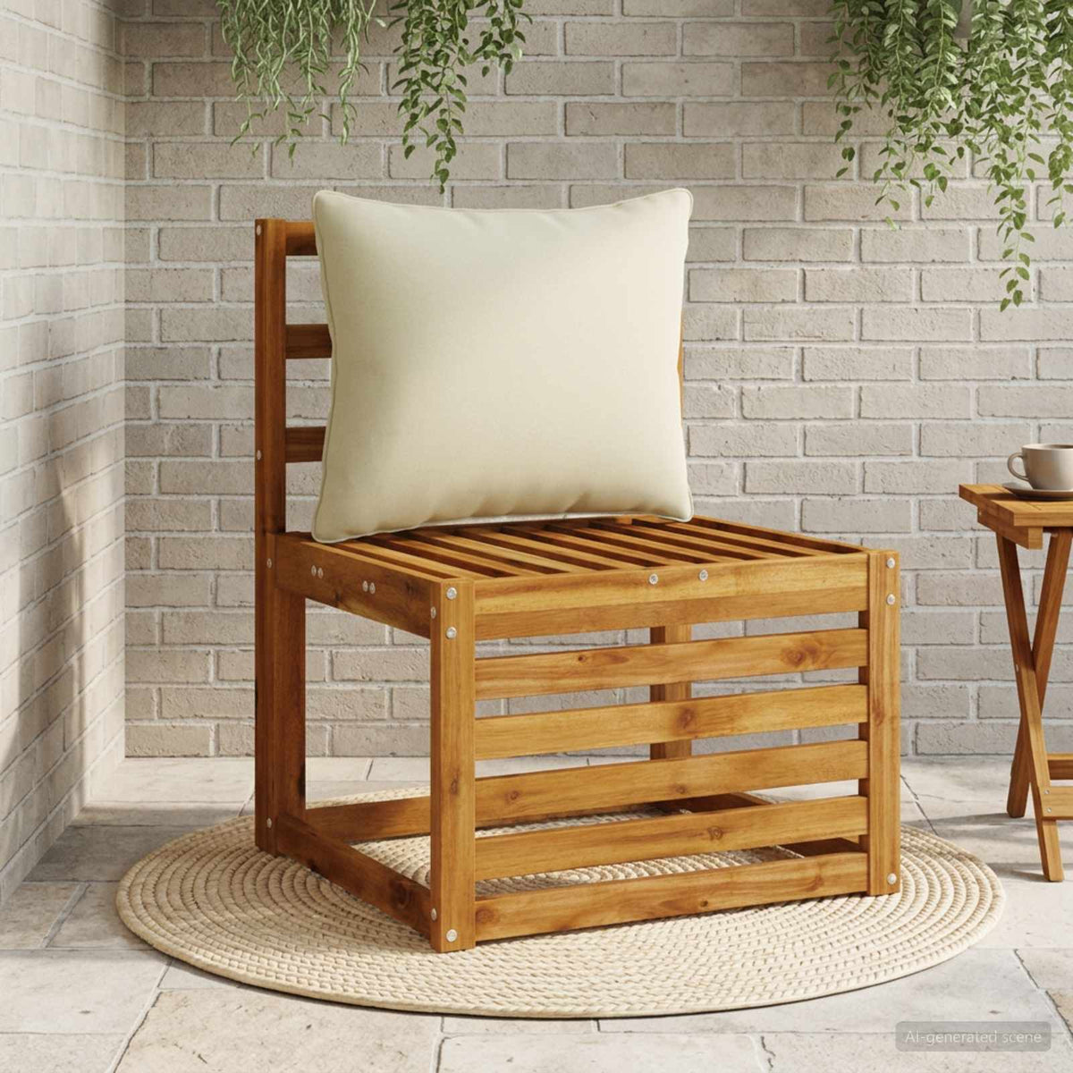 1-Delig Rugkussen PUTTEN 100% Polyester Lichtgroen