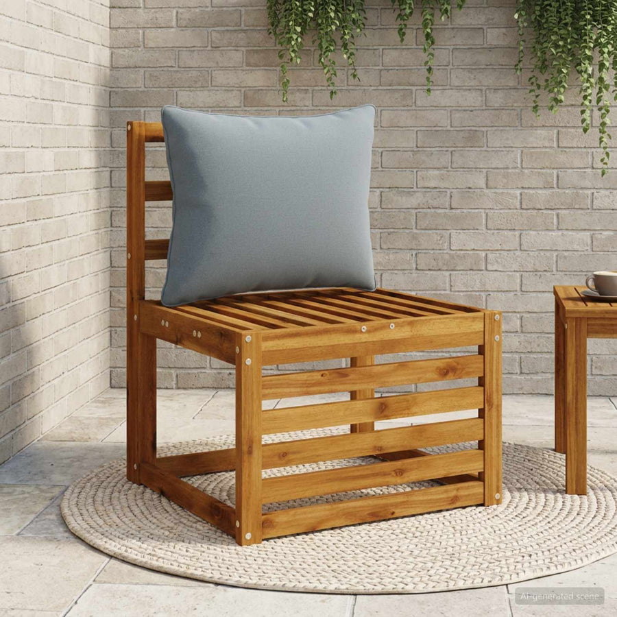 1-Delig Rugkussen PUTTEN 100% Polyester Blauw 60 x 40 x 15 cm