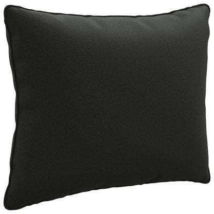 1-Delig Rugkussen PUTTEN 100% Polyester Zwart 50 x 40 x 15 cm