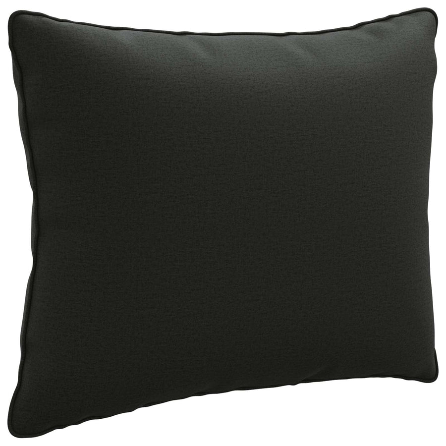 1-Delig Rugkussen PUTTEN 100% Polyester Zwart 50 x 40 x 15 cm