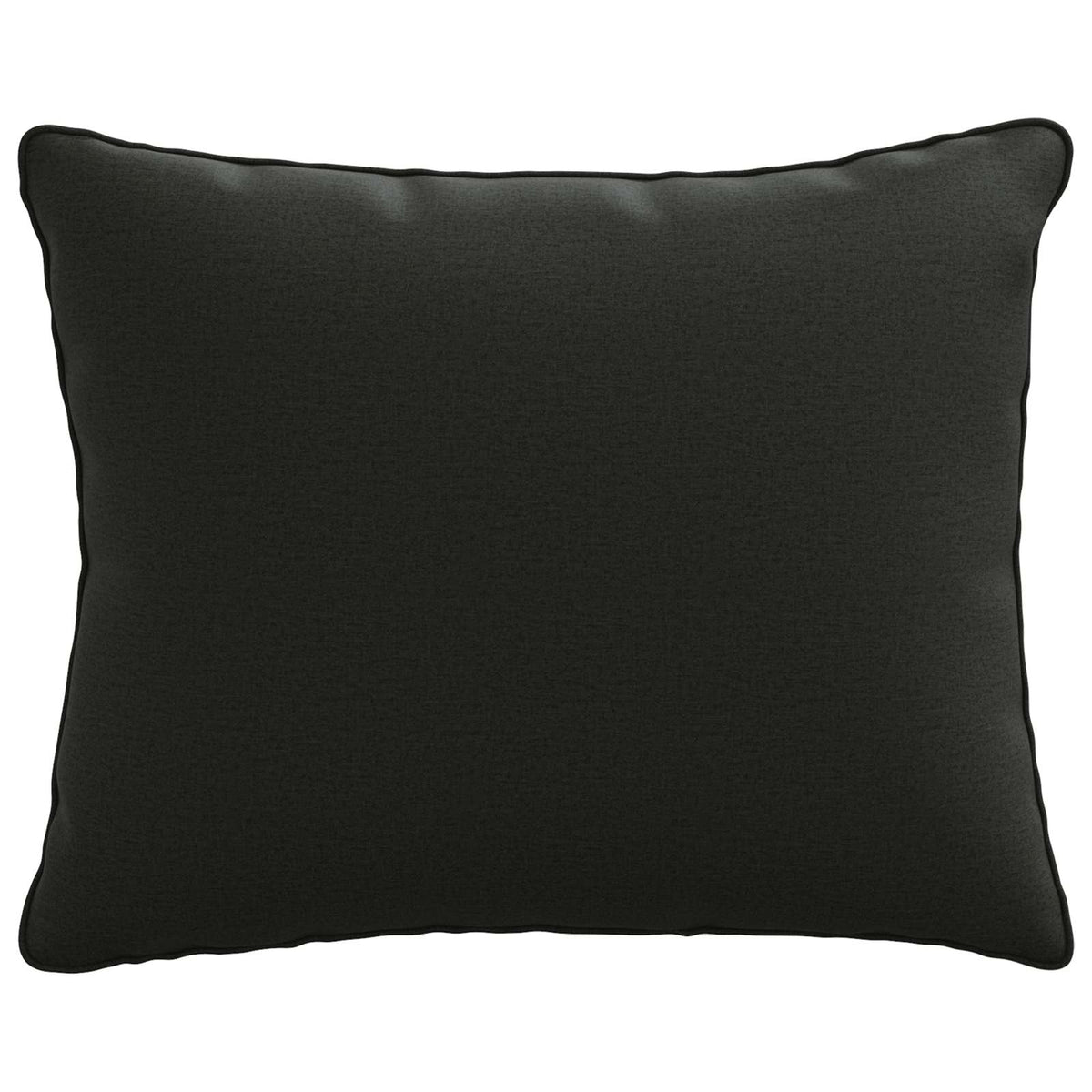 1-Delig Rugkussen PUTTEN 100% Polyester Zwart 50 x 40 x 15 cm