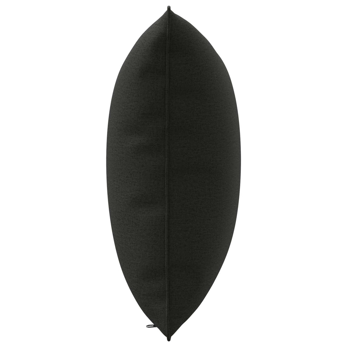 1-Delig Rugkussen PUTTEN 100% Polyester Zwart 50 x 40 x 15 cm