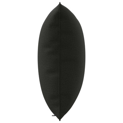 1-Delig Rugkussen PUTTEN 100% Polyester Zwart 50 x 40 x 15 cm