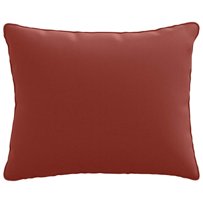 1-Delig Rugkussen PUTTEN 100% Polyester Rood 50 x 40 x 15 cm