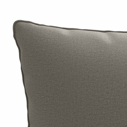 1-Delig Rugkussen PUTTEN 100% Polyester Grijs 50 x 40 x 15 cm