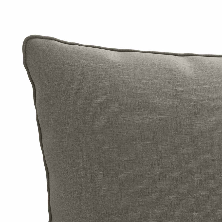1-Delig Rugkussen PUTTEN 100% Polyester Grijs 50 x 40 x 15 cm