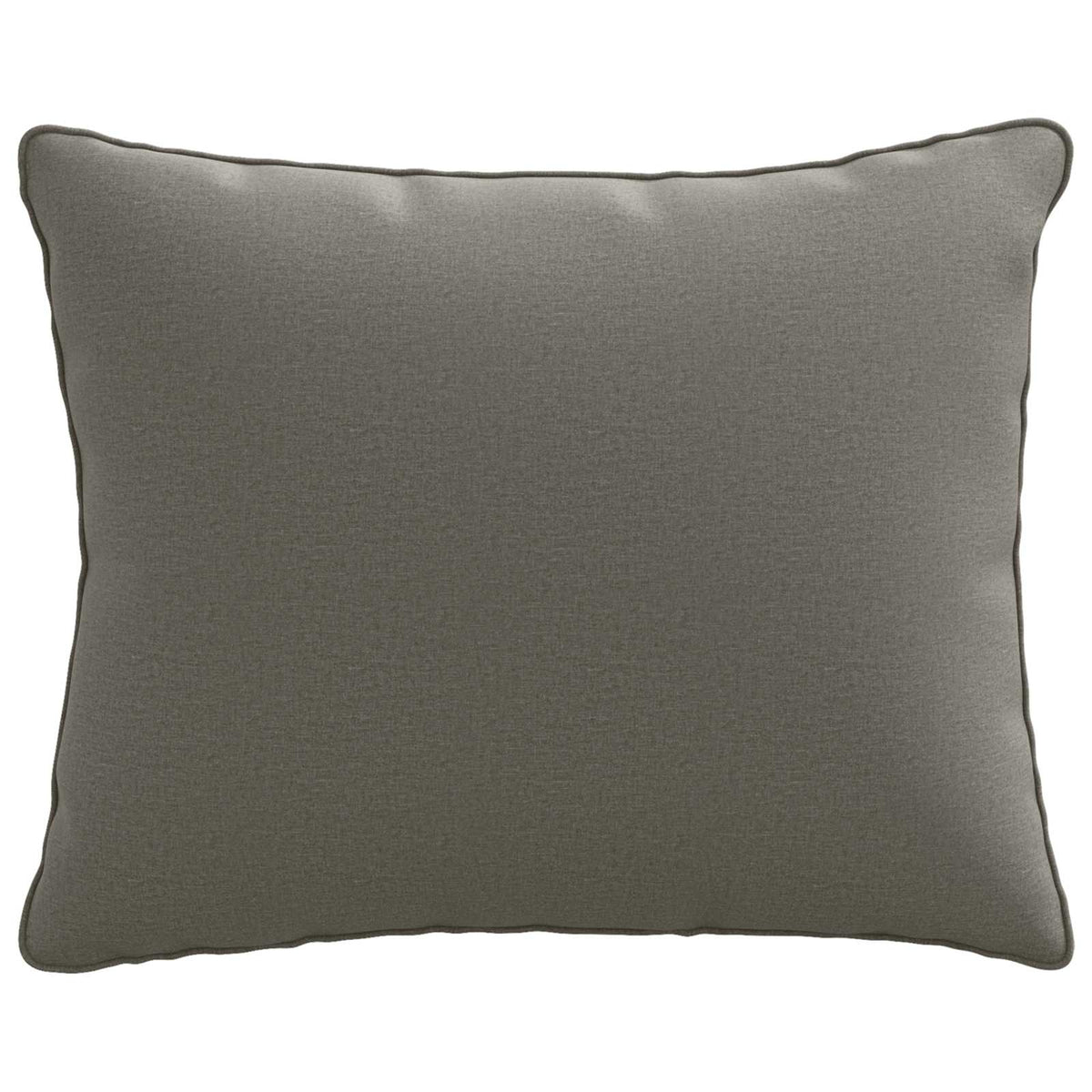 1-Delig Rugkussen PUTTEN 100% Polyester Grijs 50 x 40 x 15 cm