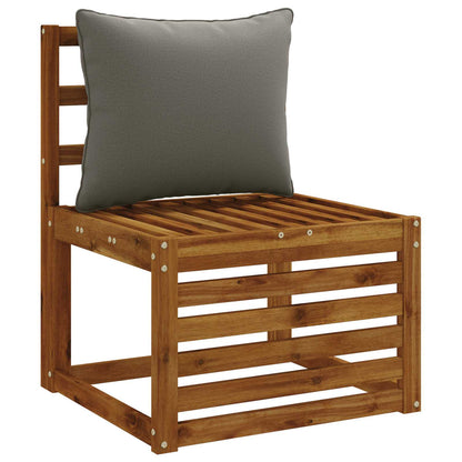 1-Delig Rugkussen PUTTEN 100% Polyester Grijs 50 x 40 x 15 cm
