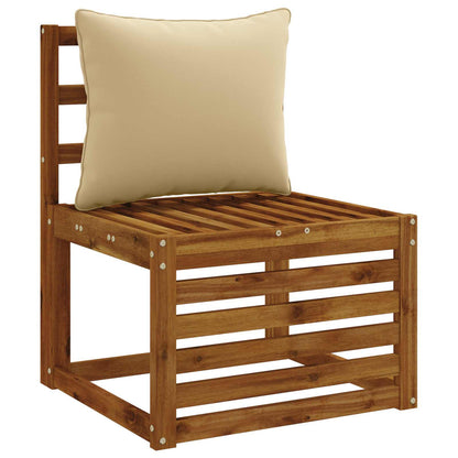 1-Delig Rugkussen PUTTEN 100% Polyester Beige 50 x 40 x 15 cm
