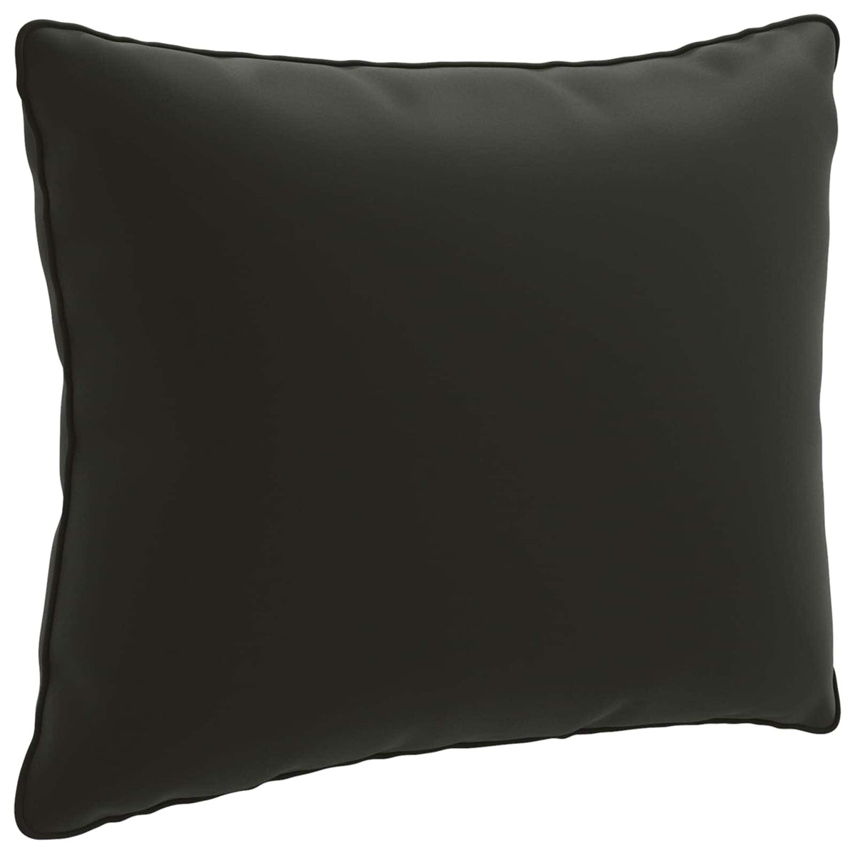 1-Delig Rugkussen PUTTEN 100% Polyester Zwart 50 x 40 x 15 cm
