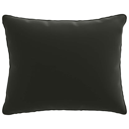 1-Delig Rugkussen PUTTEN 100% Polyester Zwart 50 x 40 x 15 cm