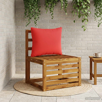 1-Delig Rugkussen PUTTEN 100% Polyester Rood 60 x 40 x 15 cm