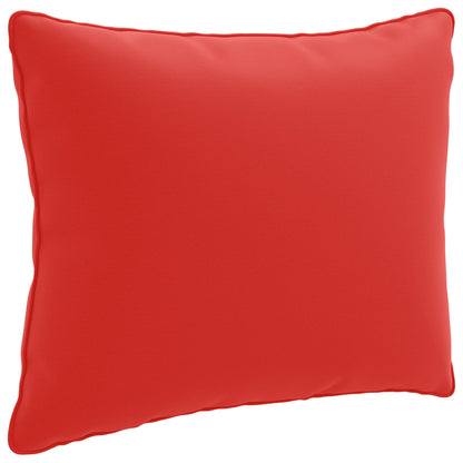 1-Delig Rugkussen PUTTEN 100% Polyester Rood 50 x 40 x 15 cm