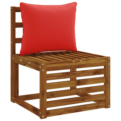 1-Delig Rugkussen PUTTEN 100% Polyester Rood 50 x 40 x 15 cm