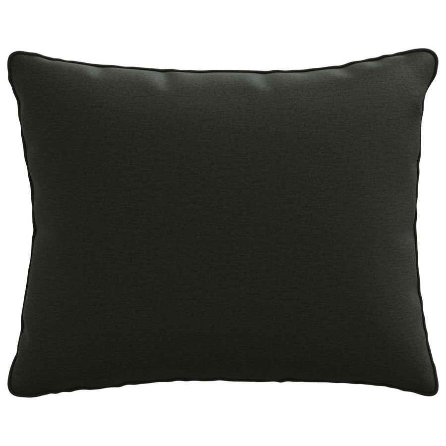 1-Delig Rugkussen PUTTEN 100% Polyester Zwart 60 x 40 x 15 cm