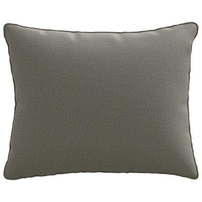 1-Delig Rugkussen PUTTEN 100% Polyester Grijs 60 x 40 x 15 cm