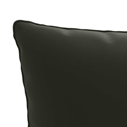 1-Delig Rugkussen PUTTEN 100% Polyester Zwart 60 x 40 x 15 cm