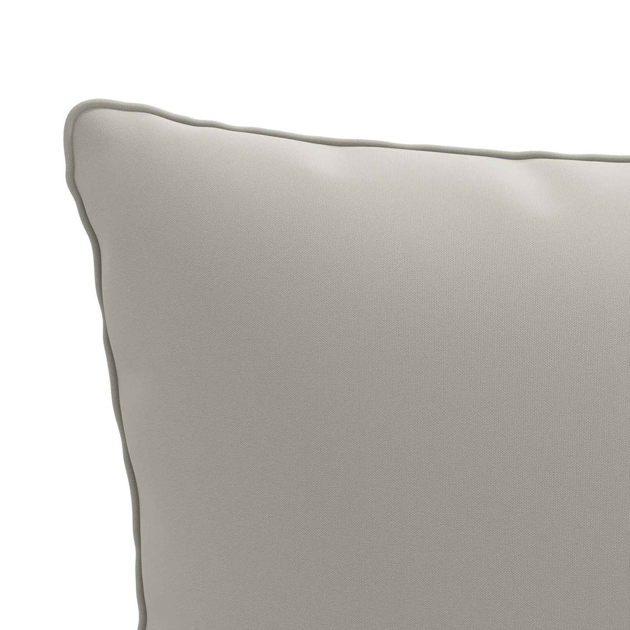 1-Delig Rugkussen PUTTEN 100% Polyester Grijs 60 x 40 x 15 cm