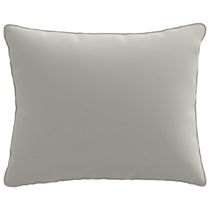 1-Delig Rugkussen PUTTEN 100% Polyester Grijs 60 x 40 x 15 cm