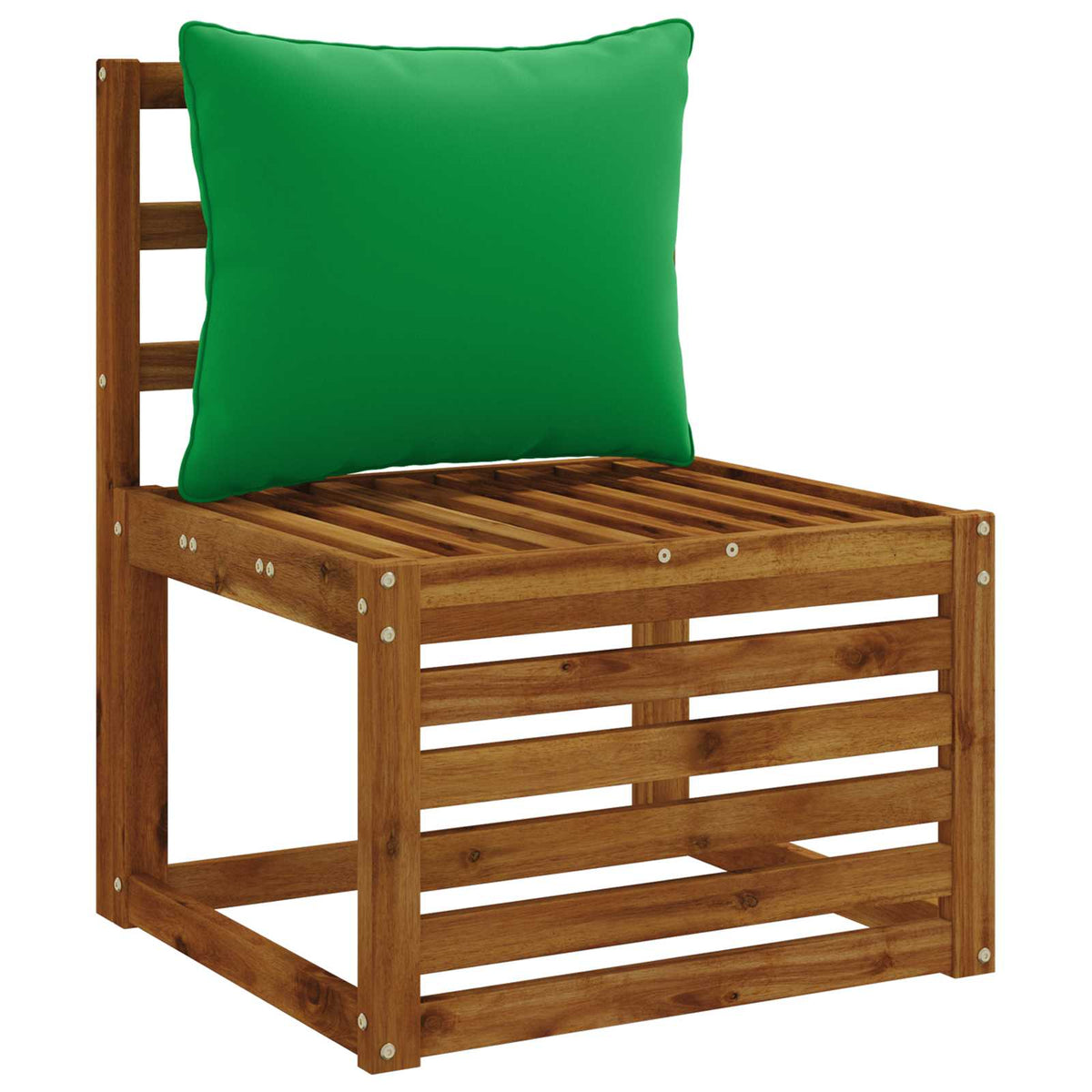 1-Delig Rugkussen PUTTEN 100% Polyester Groen 60 x 40 x 15 cm