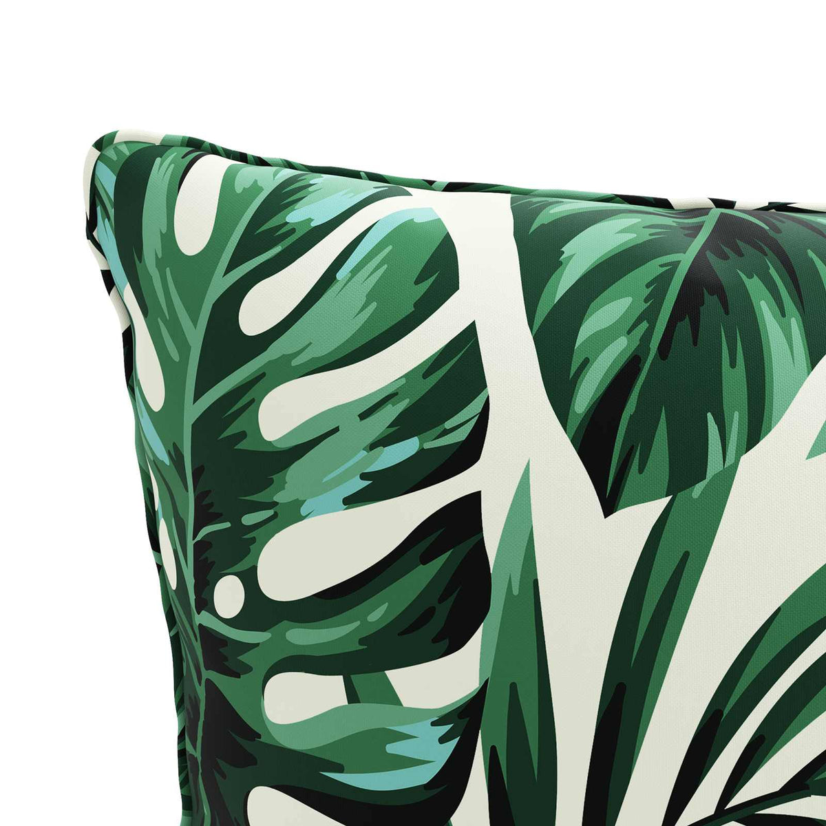 1-Delig Rugkussen PUTTEN 100% Polyester Bladpatroon