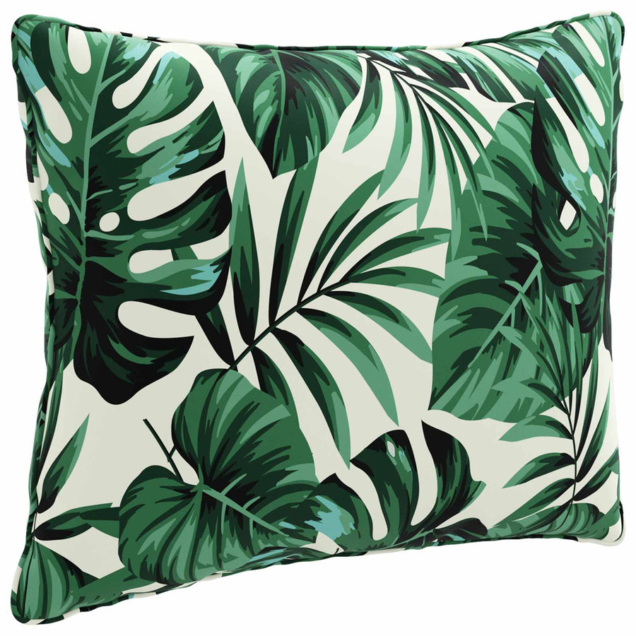1-Delig Rugkussen PUTTEN 100% Polyester Bladpatroon