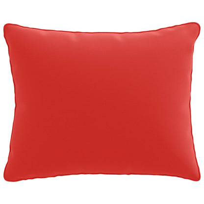 1-Delig Rugkussen PUTTEN 100% Polyester Rood 60 x 40 x 15 cm