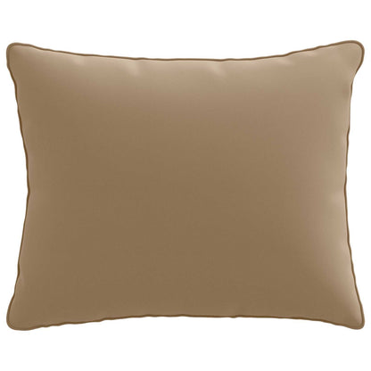 1-Delig Rugkussen PUTTEN 100% Polyester Taupe 60 x 40 x 15 cm