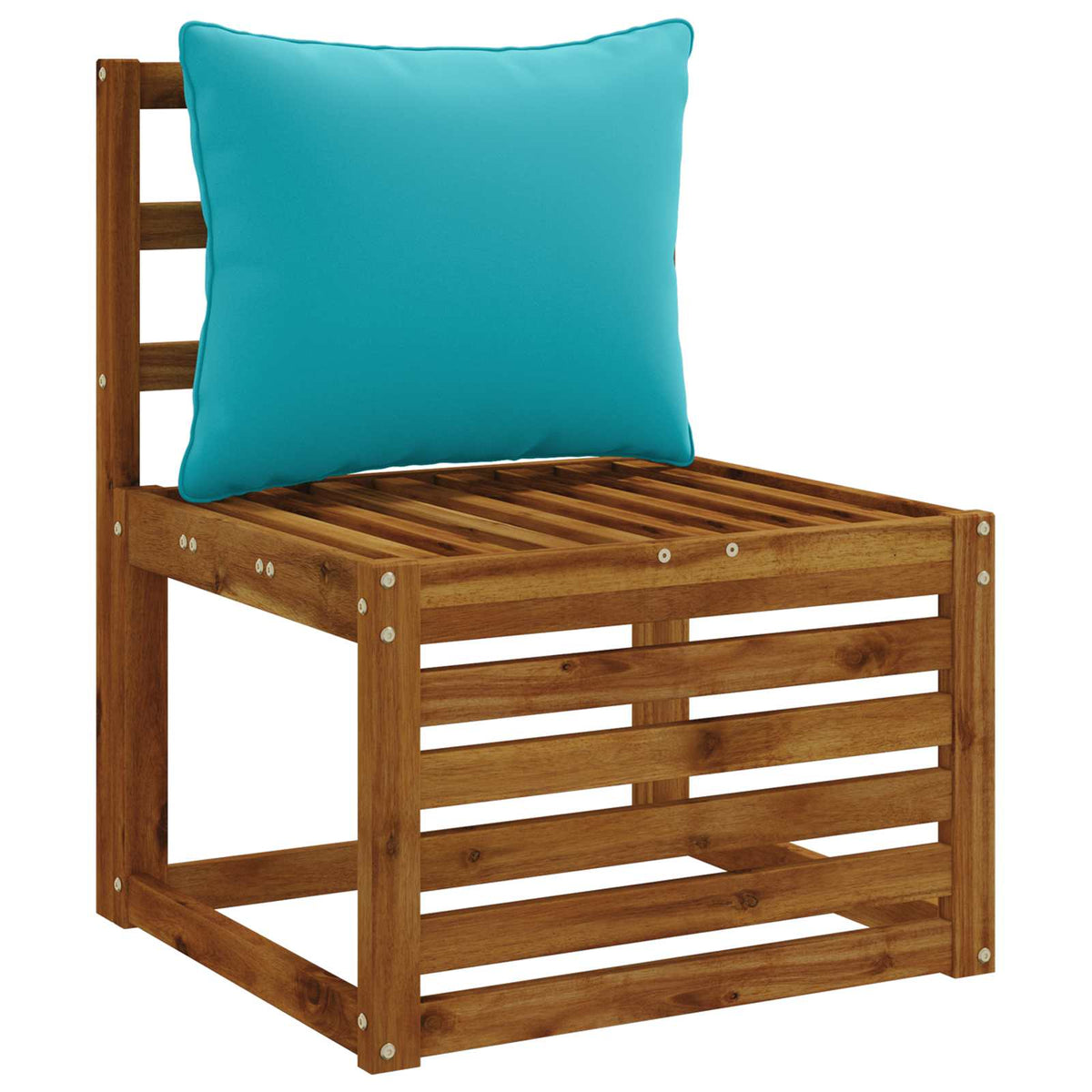 1-Delig Rugkussen PUTTEN 100% Polyester Turquoise
