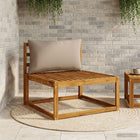 Rugkussen PUTTEN 80x40x15 cm taupe
