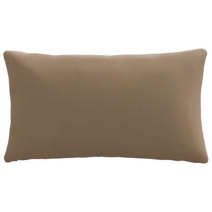 1-Delig Rugkussen PUTTEN 100% Polyester Taupe 70 x 40 x 15 cm