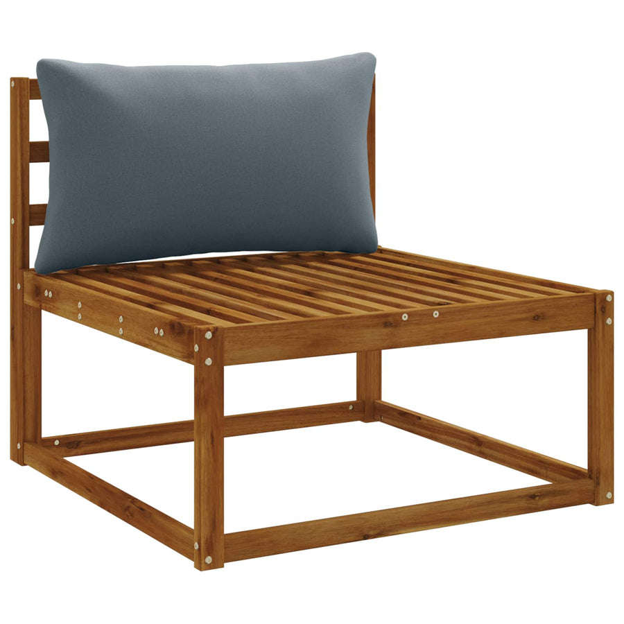 1-Delig Rugkussen PUTTEN 100% Polyester Blauw 70 x 40 x 15 cm