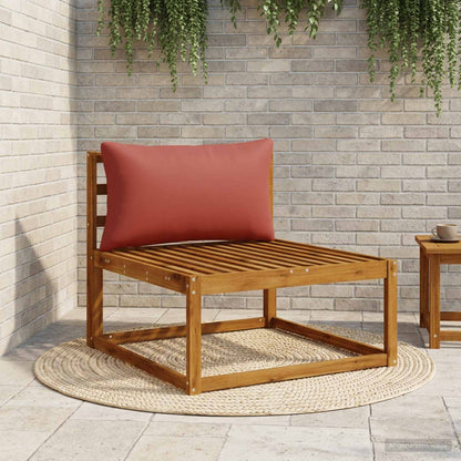 1-Delig Rugkussen PUTTEN 100% Polyester Rood 80 x 40 x 15 cm
