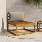 Rugkussen PUTTEN 80x40x15 cm grijs polyester