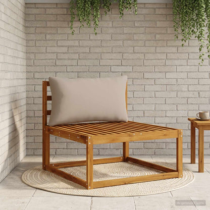 1-Delig Rugkussen PUTTEN 100% Polyester Beige 80 x 40 x 15 cm