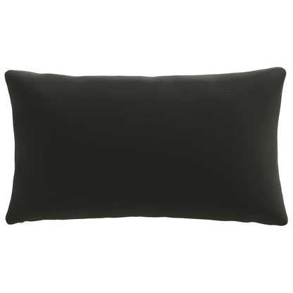 1-Delig Rugkussen PUTTEN 100% Polyester Zwart 70 x 40 x 15 cm