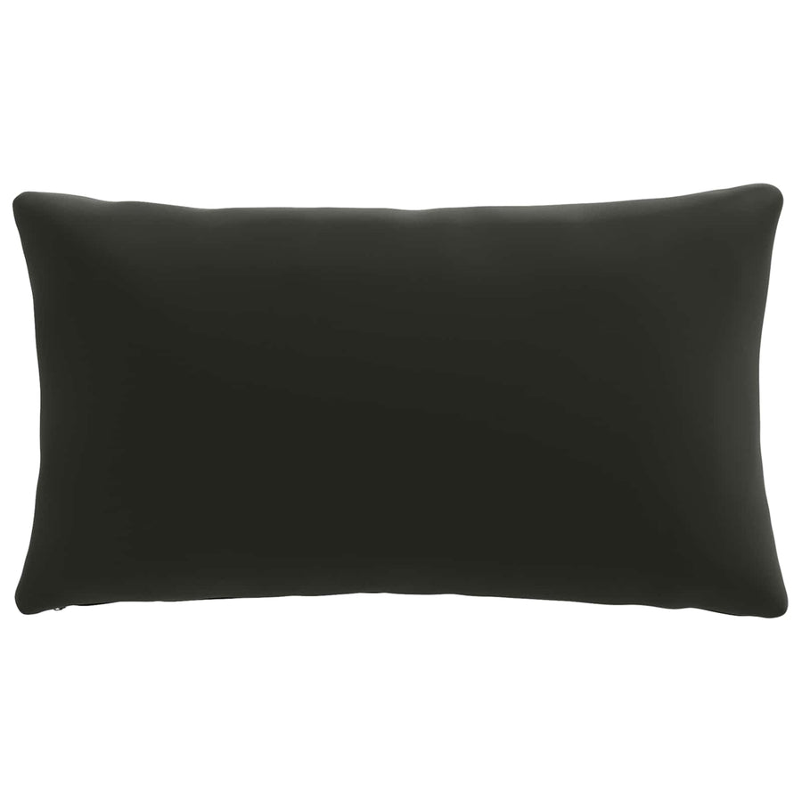 1-Delig Rugkussen PUTTEN 100% Polyester Zwart 70 x 40 x 15 cm