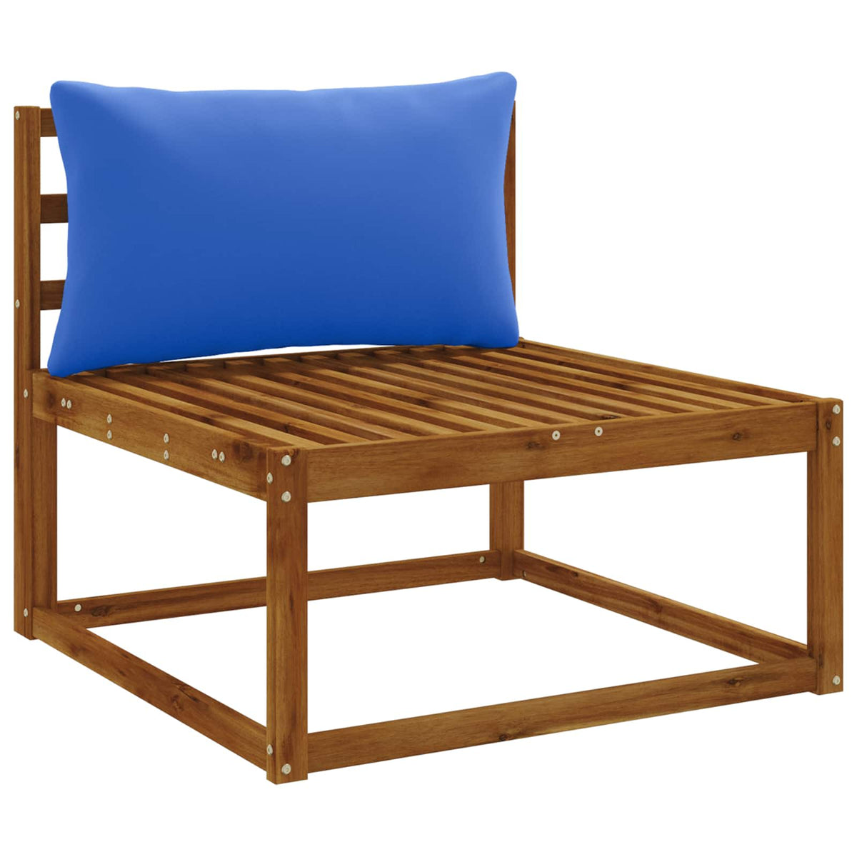1-Delig Rugkussen PUTTEN 100% Polyester Koninklijk Blauw