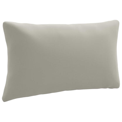 1-Delig Rugkussen PUTTEN 100% Polyester Grijs 70 x 40 x 15 cm