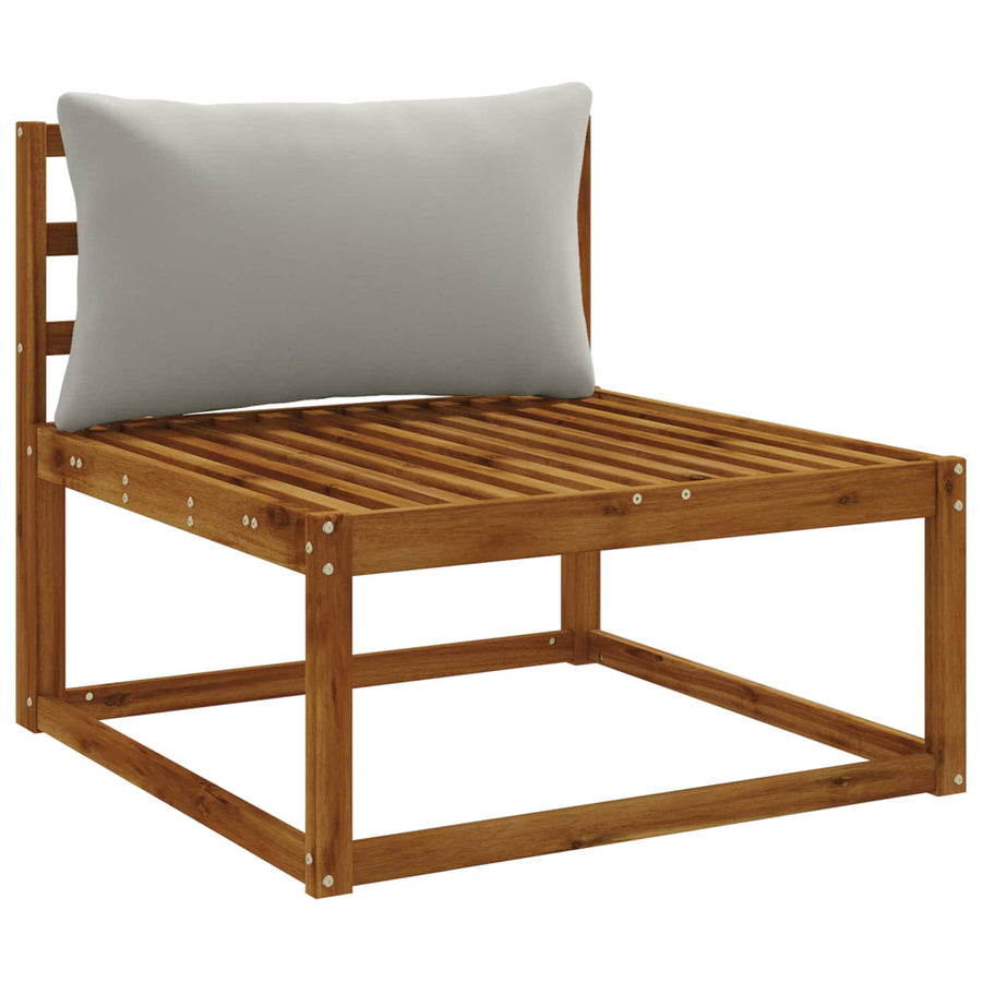 1-Delig Rugkussen PUTTEN 100% Polyester Grijs 70 x 40 x 15 cm
