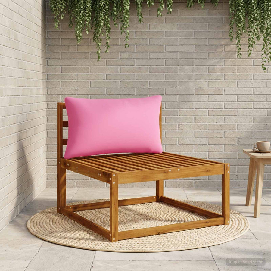 1-Delig Rugkussen PUTTEN 100% Polyester Roze 80 x 40 x 15 cm