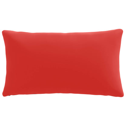 1-Delig Rugkussen PUTTEN 100% Polyester Rood 70 x 40 x 15 cm