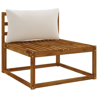 1-Delig Rugkussen PUTTEN 100% Polyester Wit 80 x 40 x 15 cm