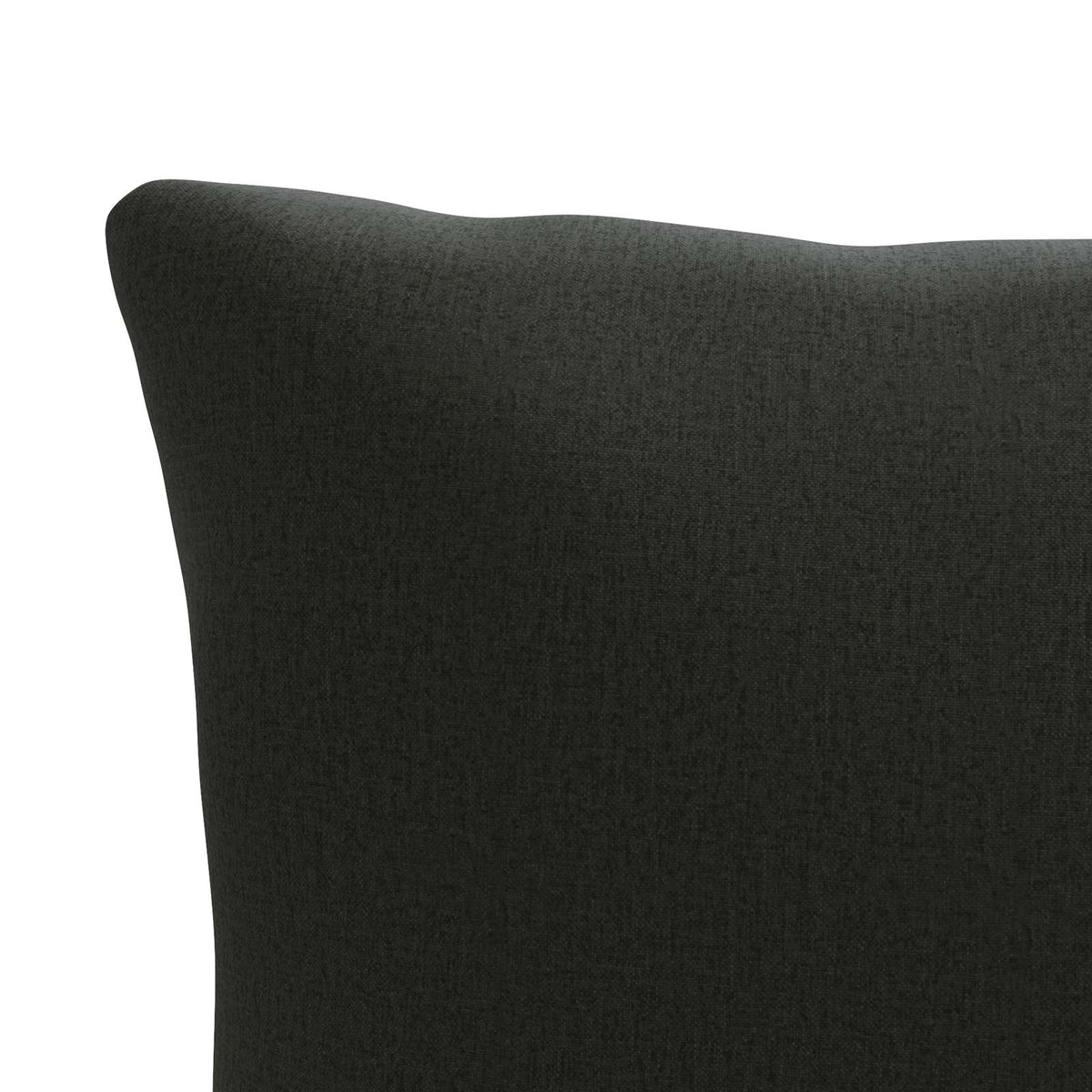 1-Delig Rugkussen PUTTEN 100% Polyester Zwart 80 x 40 x 15 cm