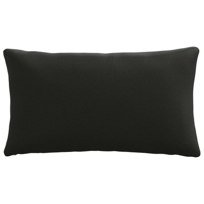 1-Delig Rugkussen PUTTEN 100% Polyester Zwart 80 x 40 x 15 cm